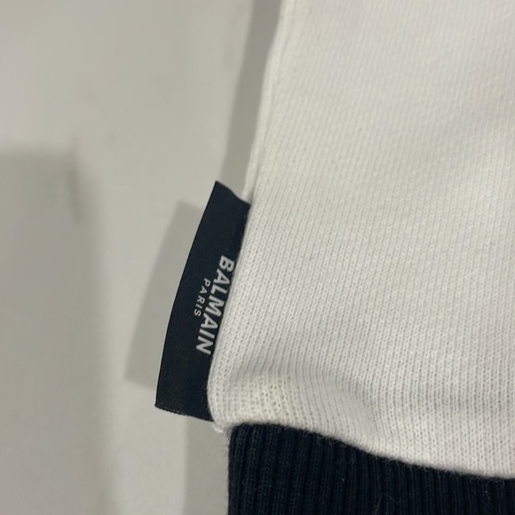Balmain Kids White Mock Neck Tank Top - Picture 4 of 7